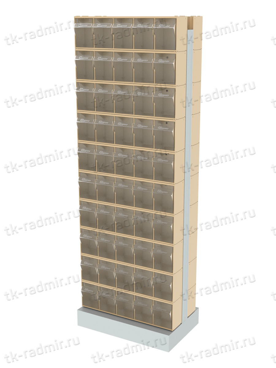 Стойка бежевая двусторонняя напольная Стелла-техник 406-00-00-10-B (600х380х1650) купить