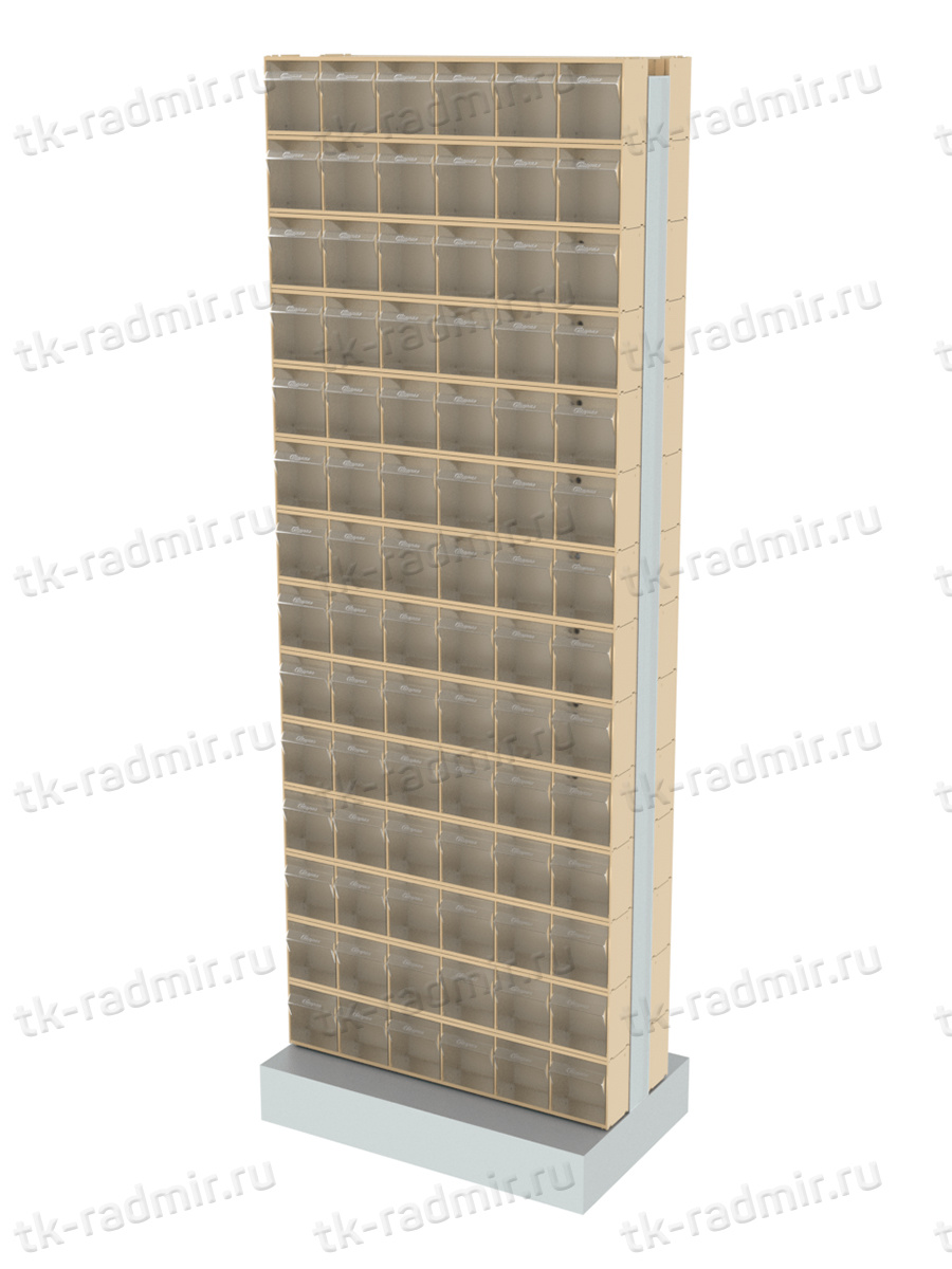 Стойка бежевая двусторонняя напольная  Стелла-техник 406-00-14-00-B  (600х380х1650) купить