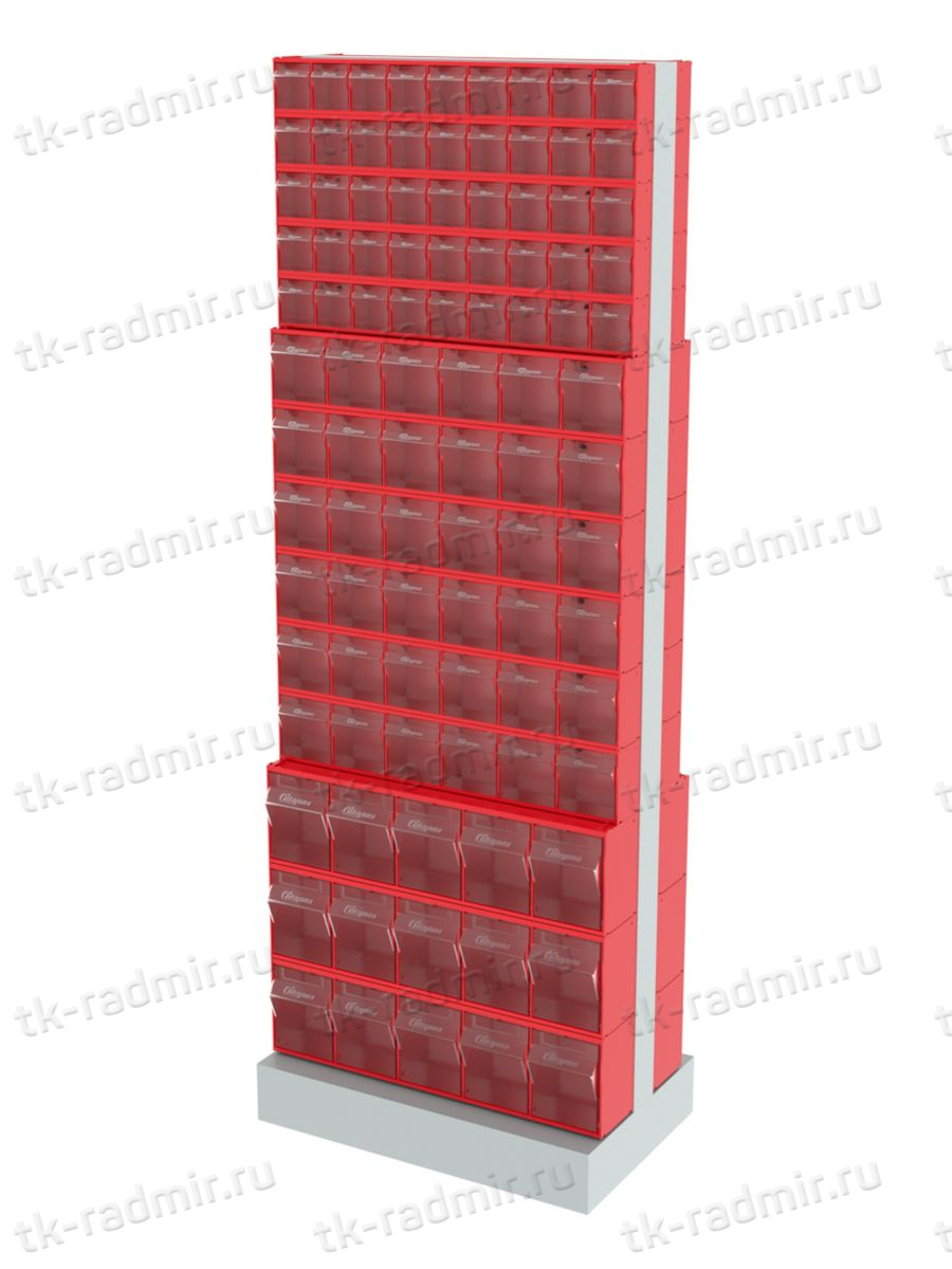 Стойка двусторонняя напольная Стелла-техник 406-05-06-03 (600х380х1650) купить