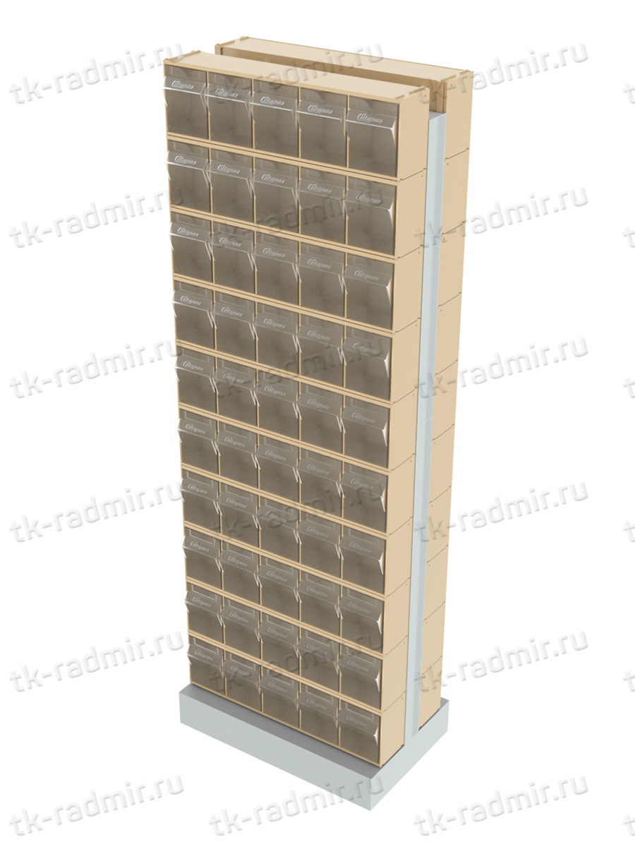Стойка бежевая двусторонняя напольная Стелла-техник 406-00-00-10-B (600х380х1650) купить