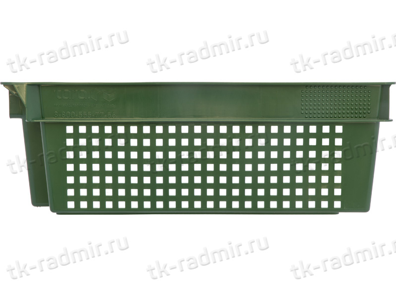 Ящик 600х400х200 1,4кг.  зелёный