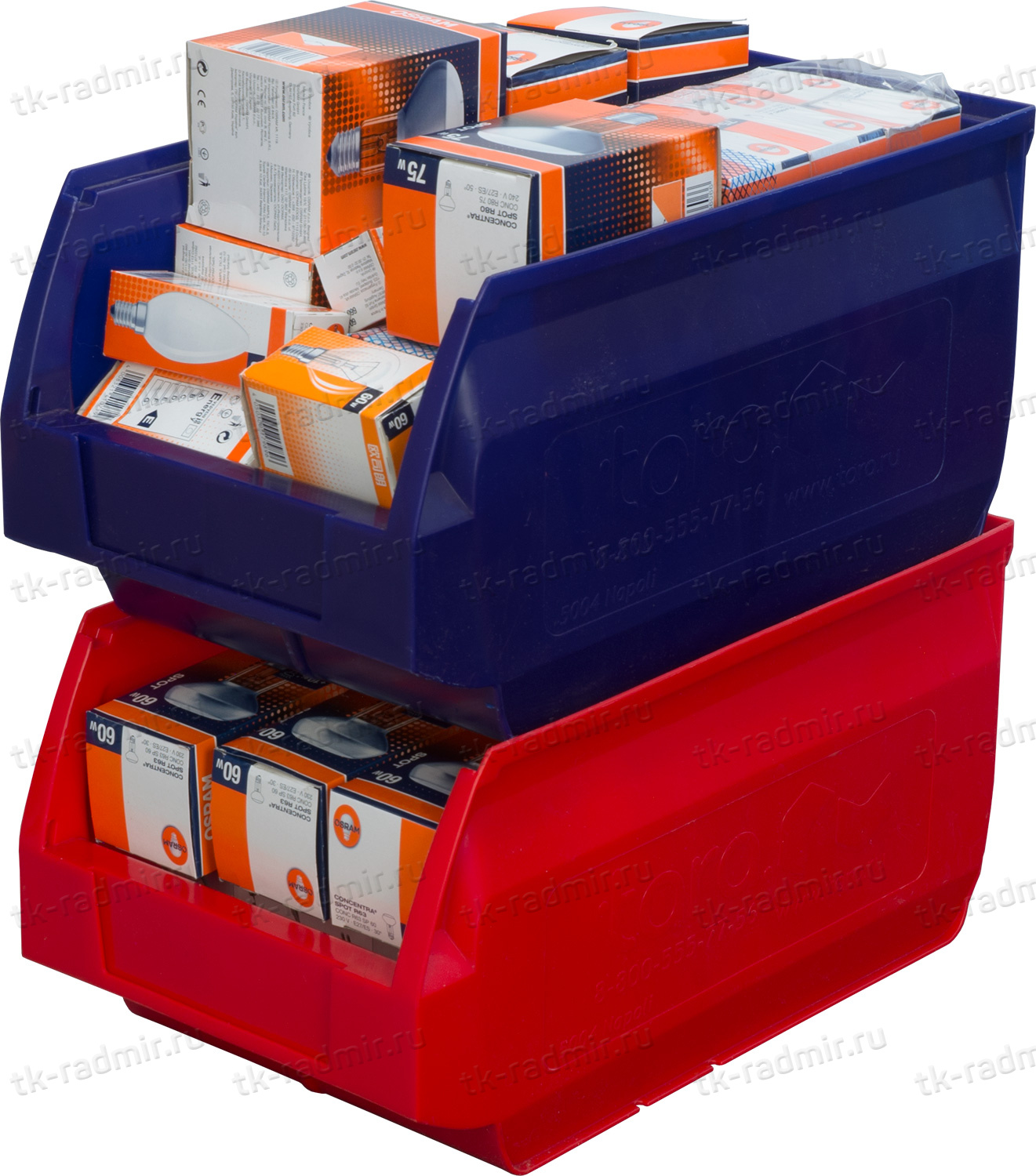 Ящик 400х230х200 Napoli  синий