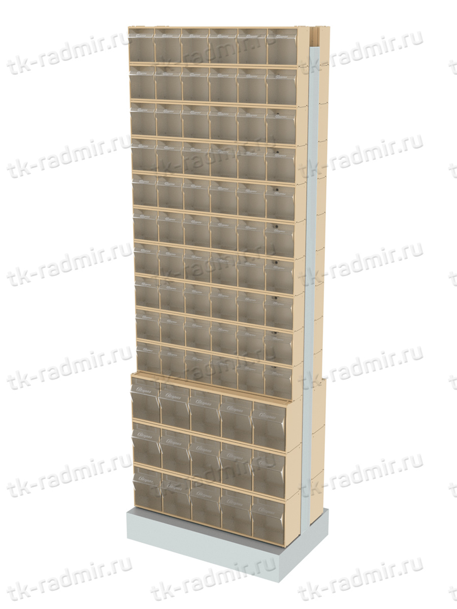 Стойка бежевая двусторонняя напольная Стелла-техник 406-00-10-03-B (600х380х1650) купить