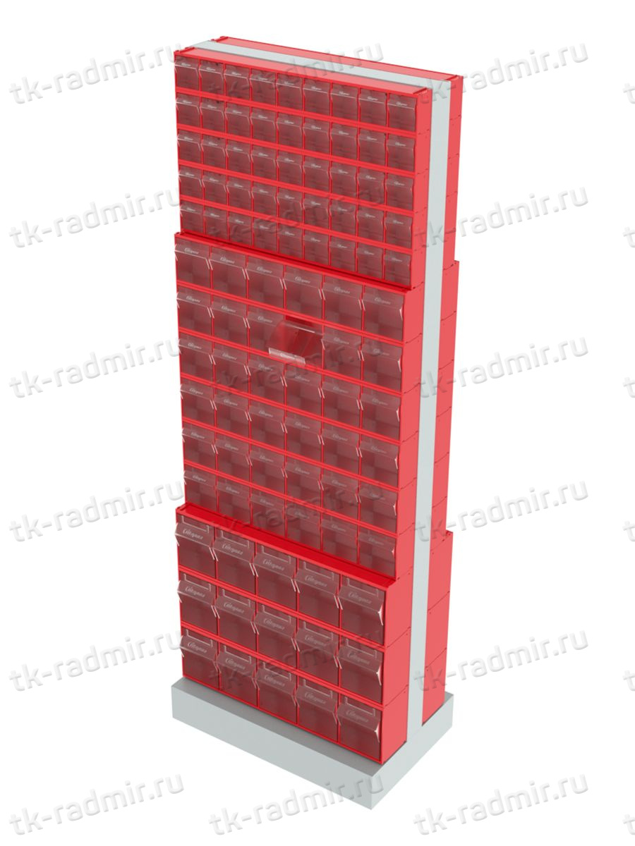 Стойка двусторонняя напольная Стелла-техник 406-05-06-03 (600х380х1650) купить