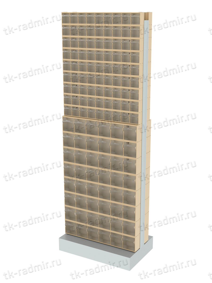 Стойка бежевая двусторонняя напольная Стелла-техник 406-09-08-00-B (600х380х1650) купить