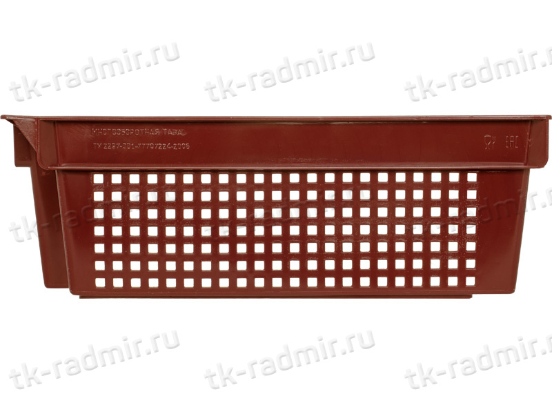 Ящик 600х400х200 усиленный  красный