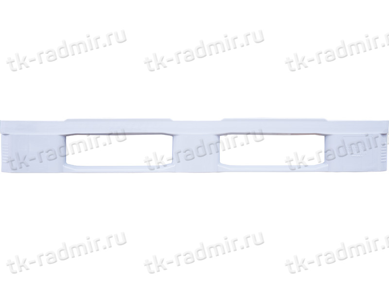 Паллет 1200x800х160 сплошной, гигиенический, на 3-х полозьях  серый