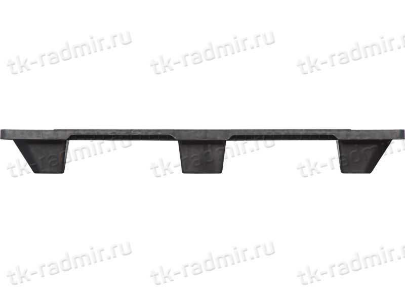 Паллет 1200х800х130 мм (сплошной на 9 ножках) черный