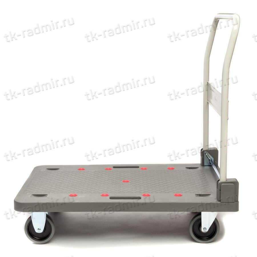 Тележка платформенная Стелла-техник FW-250П 900х610 со складной ручкой, грузоподъемность 250кг купить
