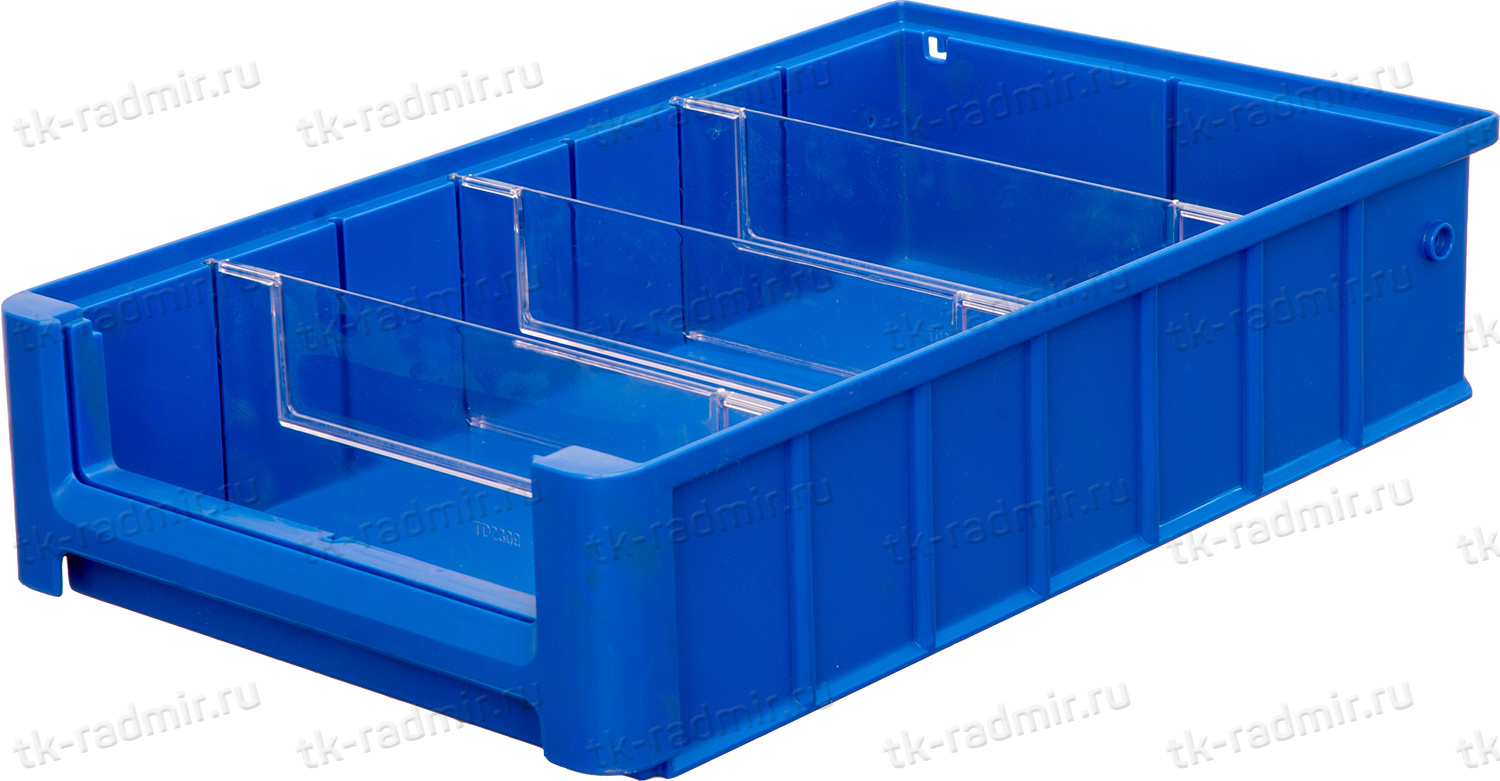Контейнер полочный 400x234x90 синий
